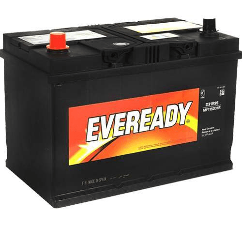 EVEREADY Battery Eveready - 115D31R Right Terminal 12V JIS 95AH Car Battery - App